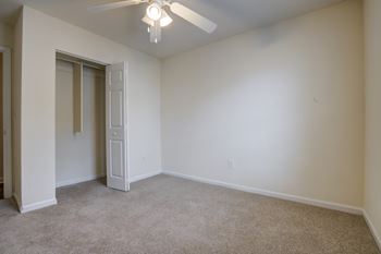 Plush carpeting in bedrooms
